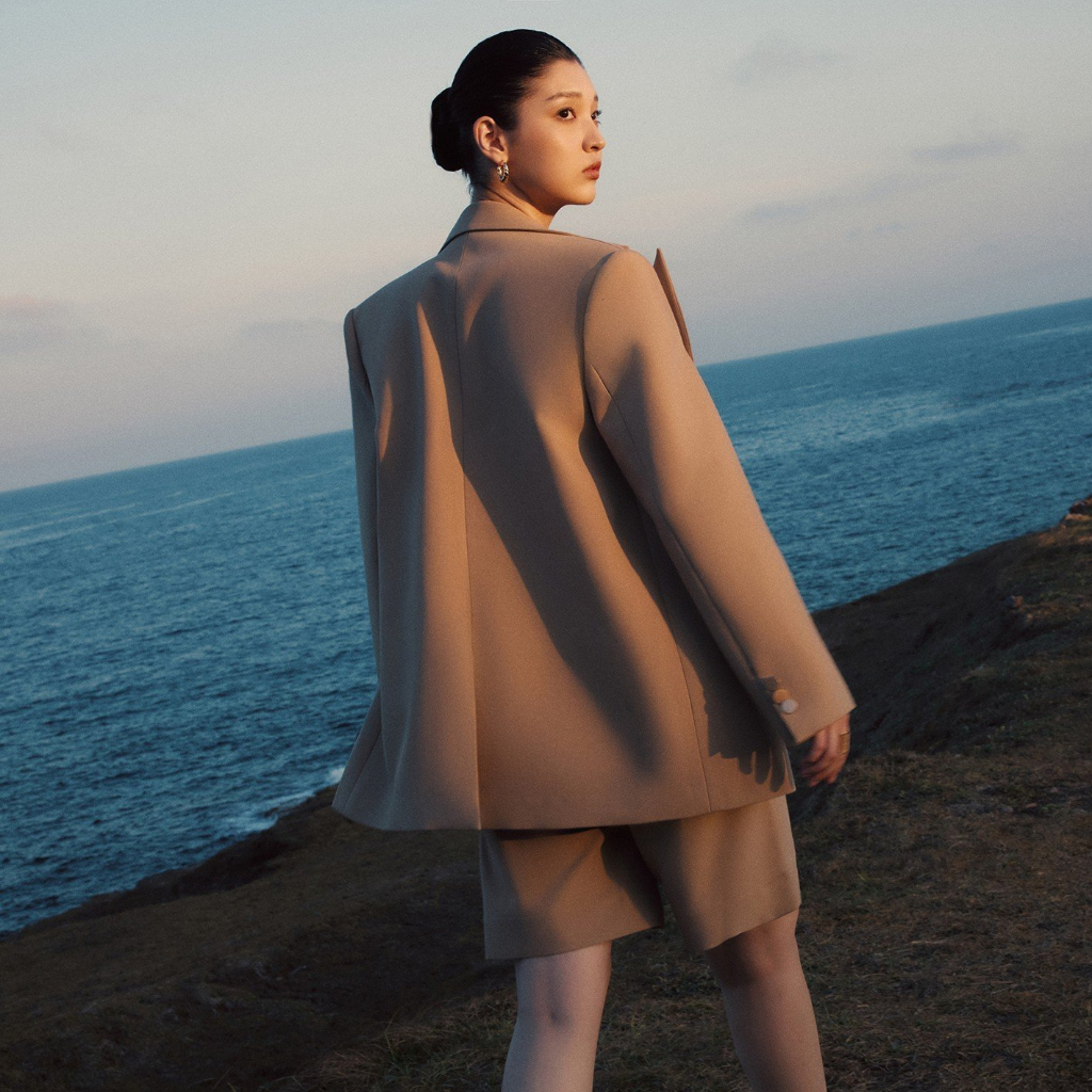 REINA - Crepe Blazer - Pleated Crepe Shorts - The Daily ribbed stretch-cotton tank