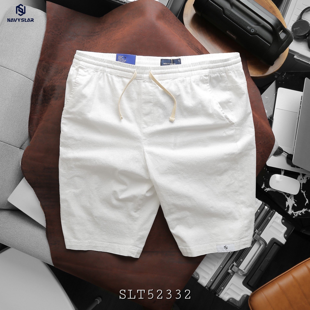 BIGSIZE NAM 80-140KG SHORT LINEN DÂY RÚT 2BIG NAVY STAR