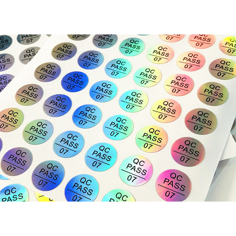 Decal 7 màu, chống nước, dùng để niêm phong hàng hóa, sản phẩm