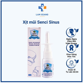 Xịt mũi Senci sinus spray hỗ trợ viên mũi dị ứng,viêm xoang