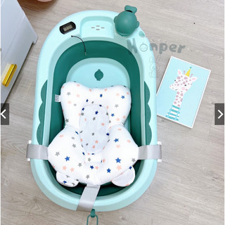 Honper chậu gấp gọn có phao+nhiệt kế cho bé