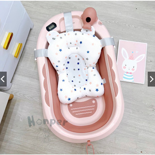 Honper chậu gấp gọn có phao+nhiệt kế cho bé