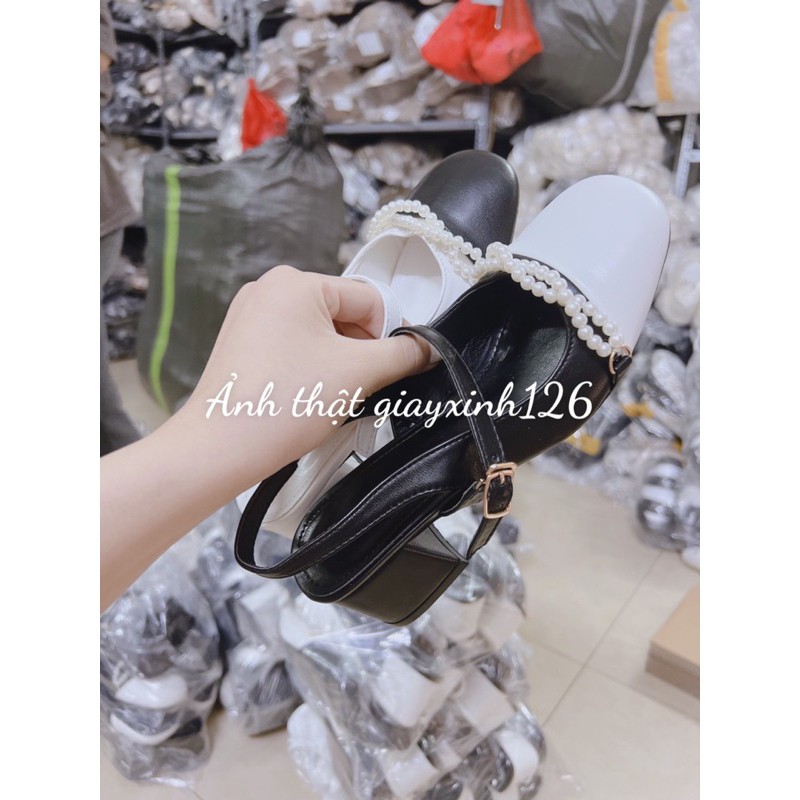 Giày Ngọc Hở Gót 5p