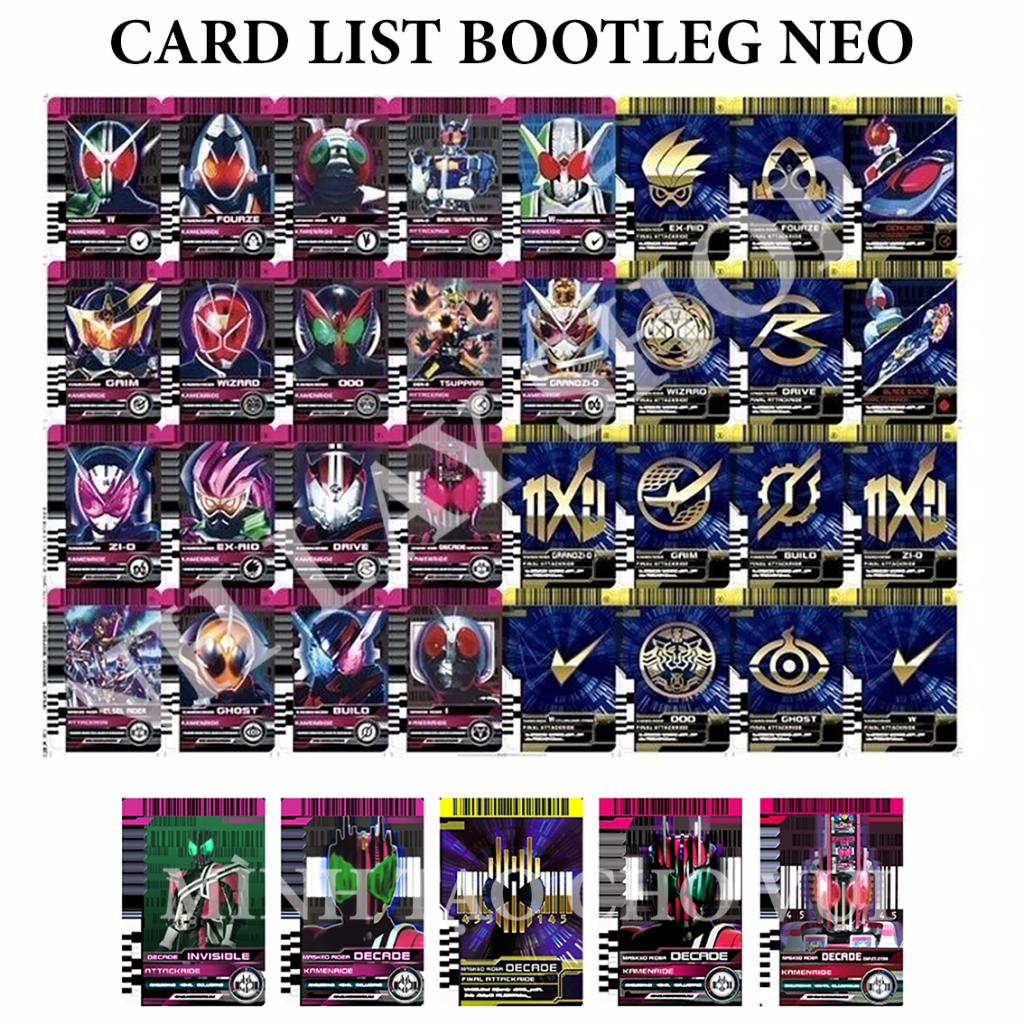 Đồ chơi Rider card In csm dx  bootleg đọc được  của series phim Siêu nhân Kamen rider Decade