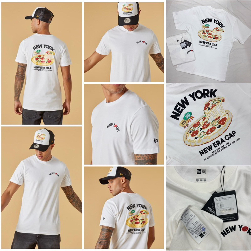 Áo Thun New Era PIZZA WORLD FOOD TRIP - New Era Chính Hãng Full Tem Tag [12715201]