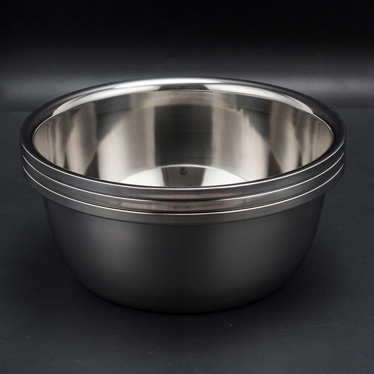 Thau Inox Cao Cấp Cỡ Đại Size 32CM dùng để trộn làm gỏi đựng rau củ, quả thau inox