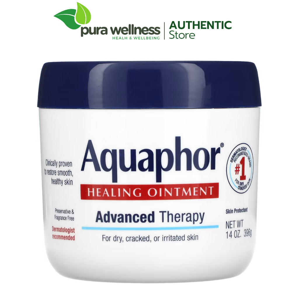 Aquaphor Healing Ointment - Kem đa năng dưỡng ẩm, bảo vệ, làm lành da khỏi nứt nẻ hũ 396g