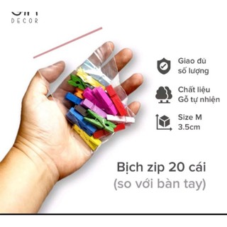 20 kẹp gỗ lọai 3,5cm