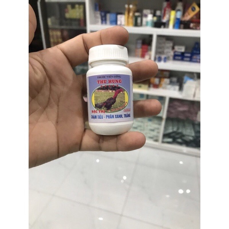 phân xanh phân trắng Thư Hùng, lọ 20 viên dùng cho gà chọi