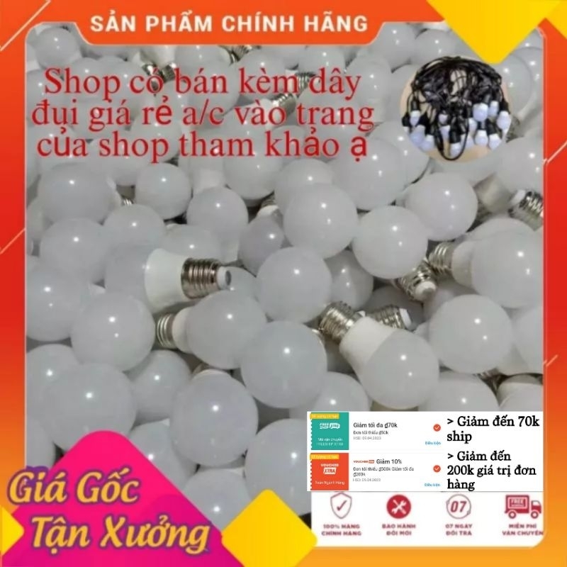 Combo 20 Bóng Đèn Led Trang Trí Nhà Cửa ,7W ,5W ,3W ,1W Đổi Màu Tự Động RGB, Ánh Sáng Vàng , Trắng , Giá rẻ , Chống Nước