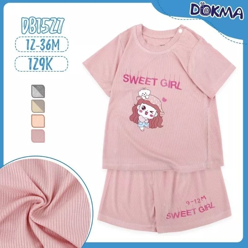 Bộ cộc tay bé trai, bé gái Dokma 9-36M mã DB1527