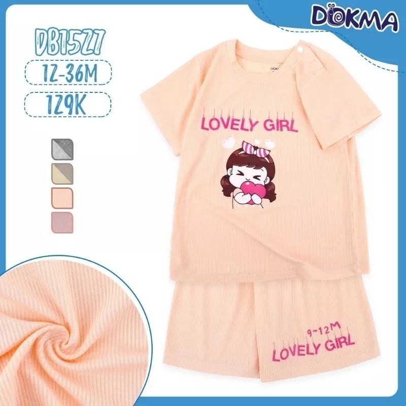 Bộ cộc tay bé trai, bé gái Dokma 9-36M mã DB1527