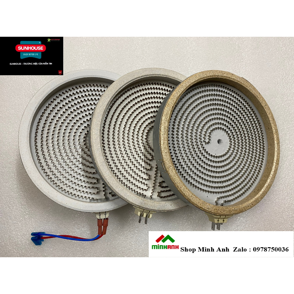 Mâm nhiệt bếp điện hồng ngoại đường kính 20cm .Hàng loại tốt bảo hành một tháng , Dùng cho các hãng Sunhouse , kangarro