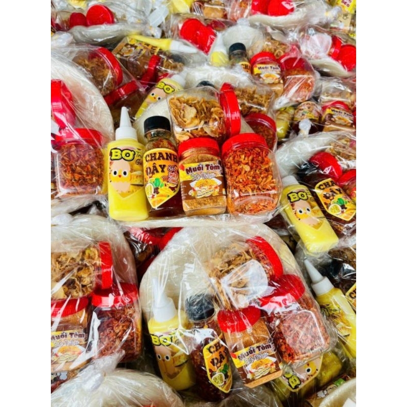 Combo Bánh Tráng Phơi Sương Sốt Chanh Dây