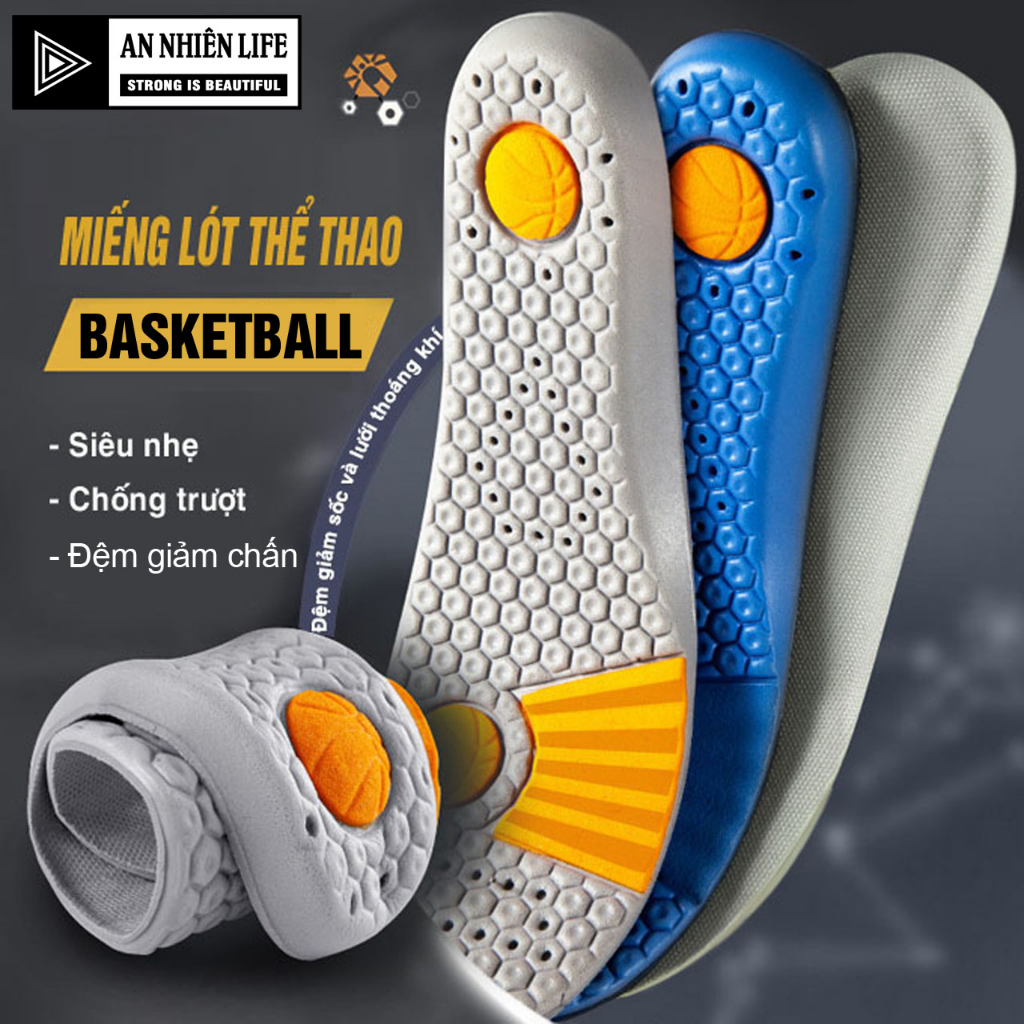 Lót Giày Thể Thao Cao Cấp Nafoing Siêu Êm Chân, Chống Sốc cho Nam Nữ