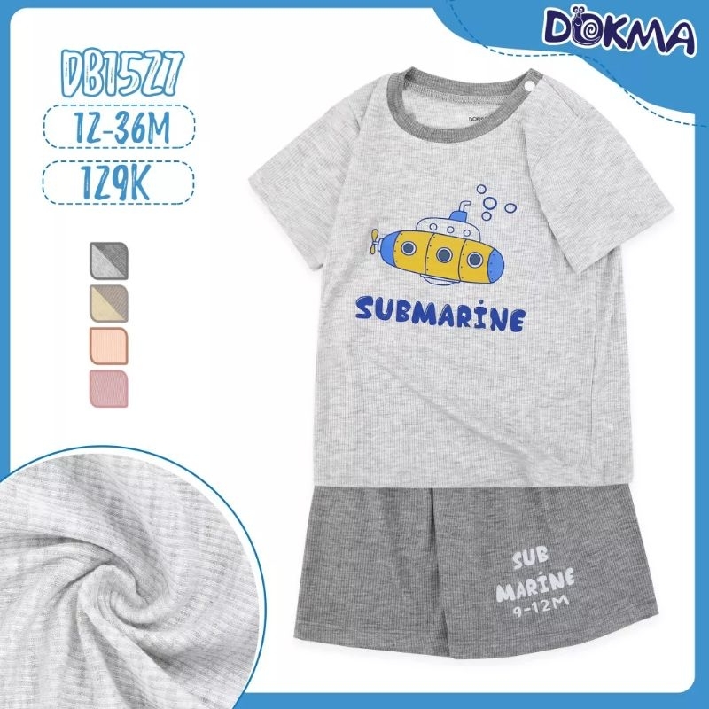 Bộ cộc tay bé trai, bé gái Dokma 9-36M mã DB1527