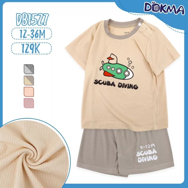 Bộ cộc tay bé trai, bé gái Dokma 9-36M mã DB1527