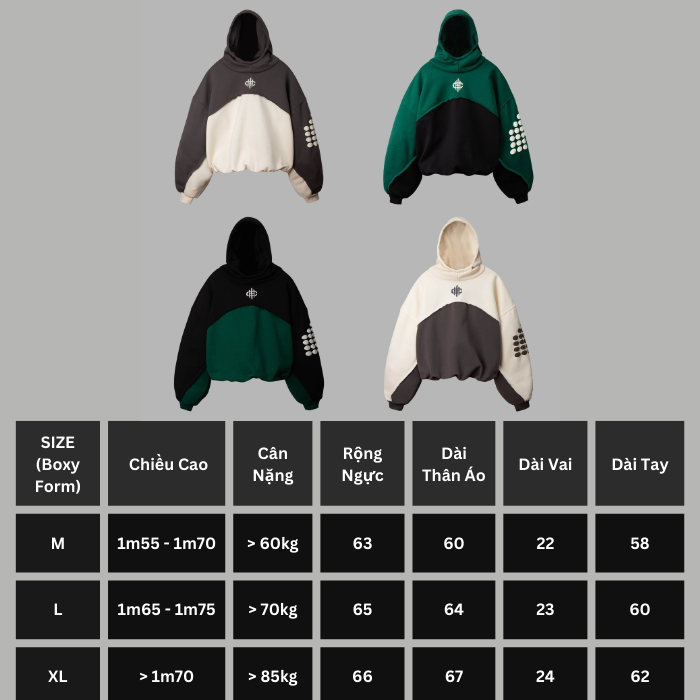 Hoodie Cruehawt Signature/ Boxy CHB01G