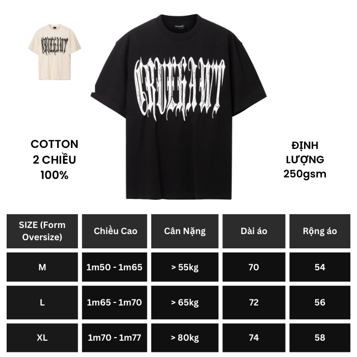 Áo thun Cruehawt Break Tee/ Oversize CTO02C
