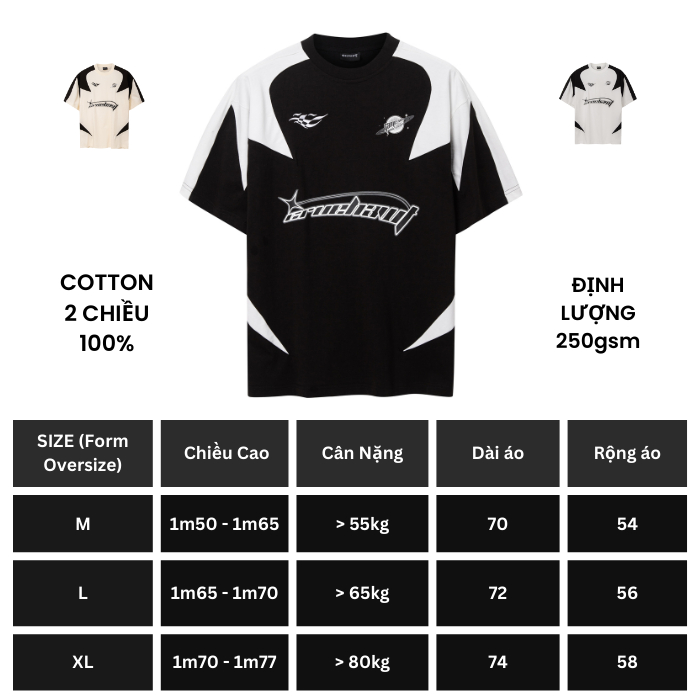 Áo thun Cruehawt Racing Tee/ Oversize CTO01C