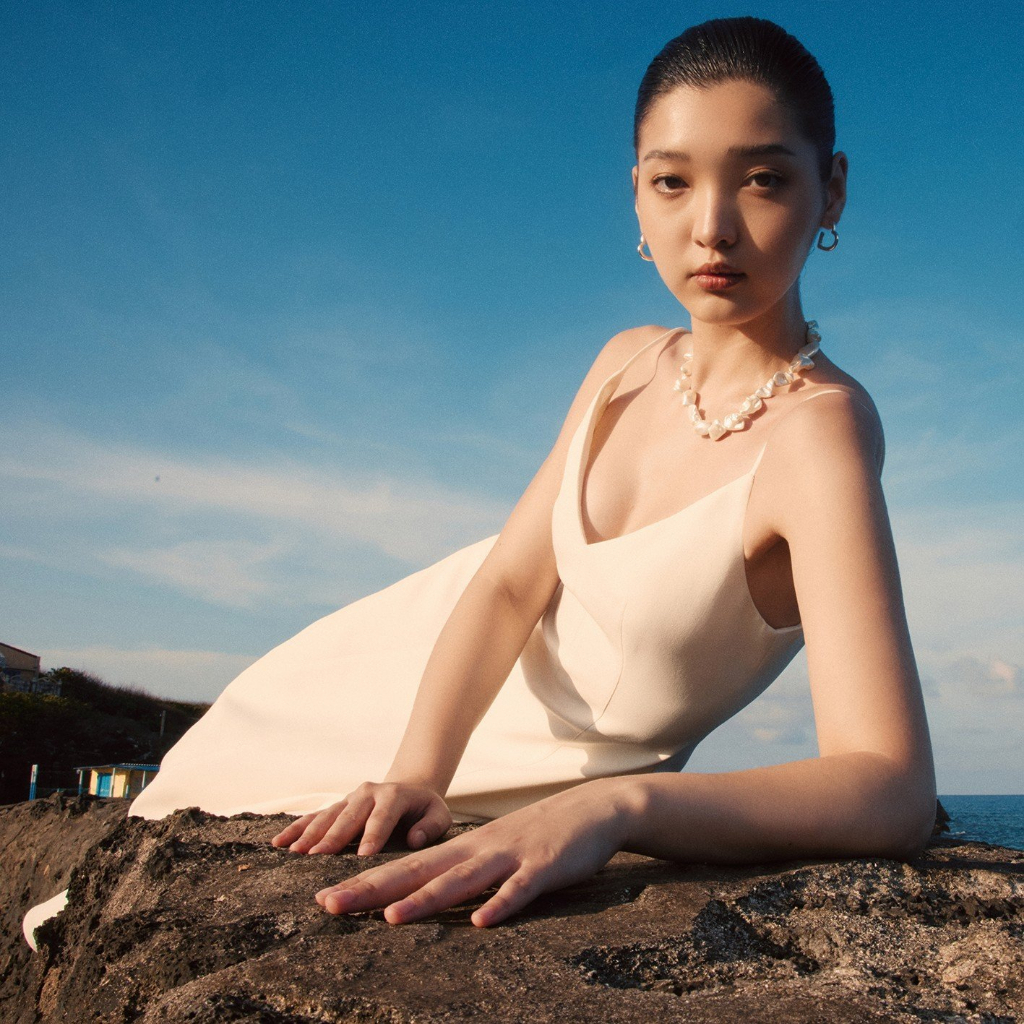 REINA - Reina twill midi dress