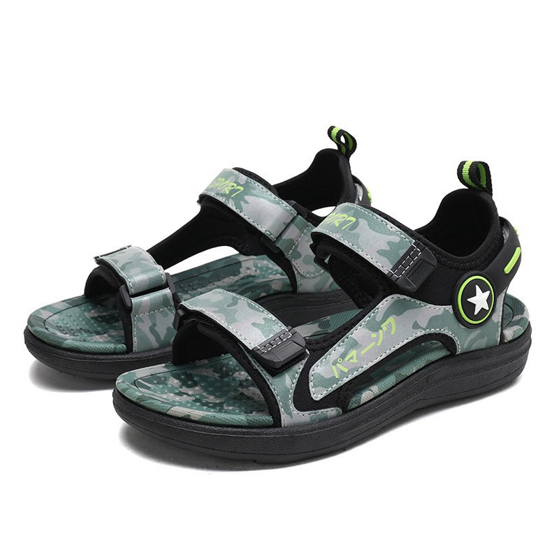 Sandal siêu nhẹ đi học cho bé trai đế kép 2 lớp mềm êm chân cho bé Size 30-40