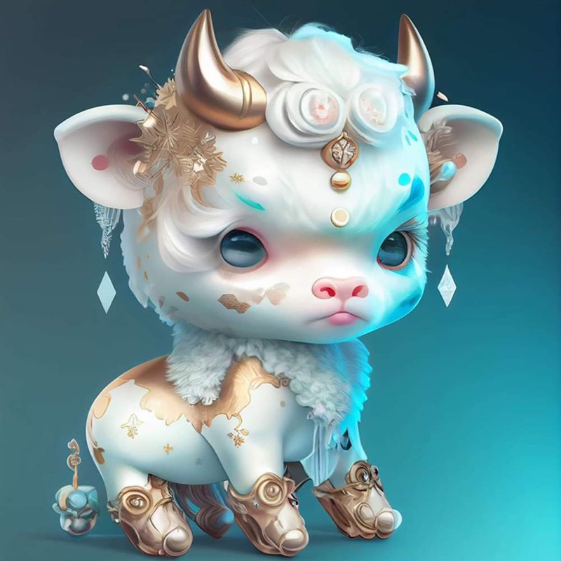 Tranh đính đá tự làm 5D hình 12 con giáp size 30*30cm trang trí nhà cửa