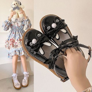 Giày Lolita Tiểu Thư Da Bóng