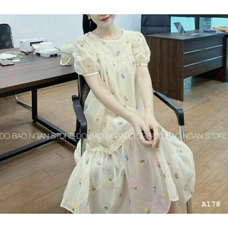 Đầm bầu xinh thời trang thiết kế họa tiết đẹp sang chảnh