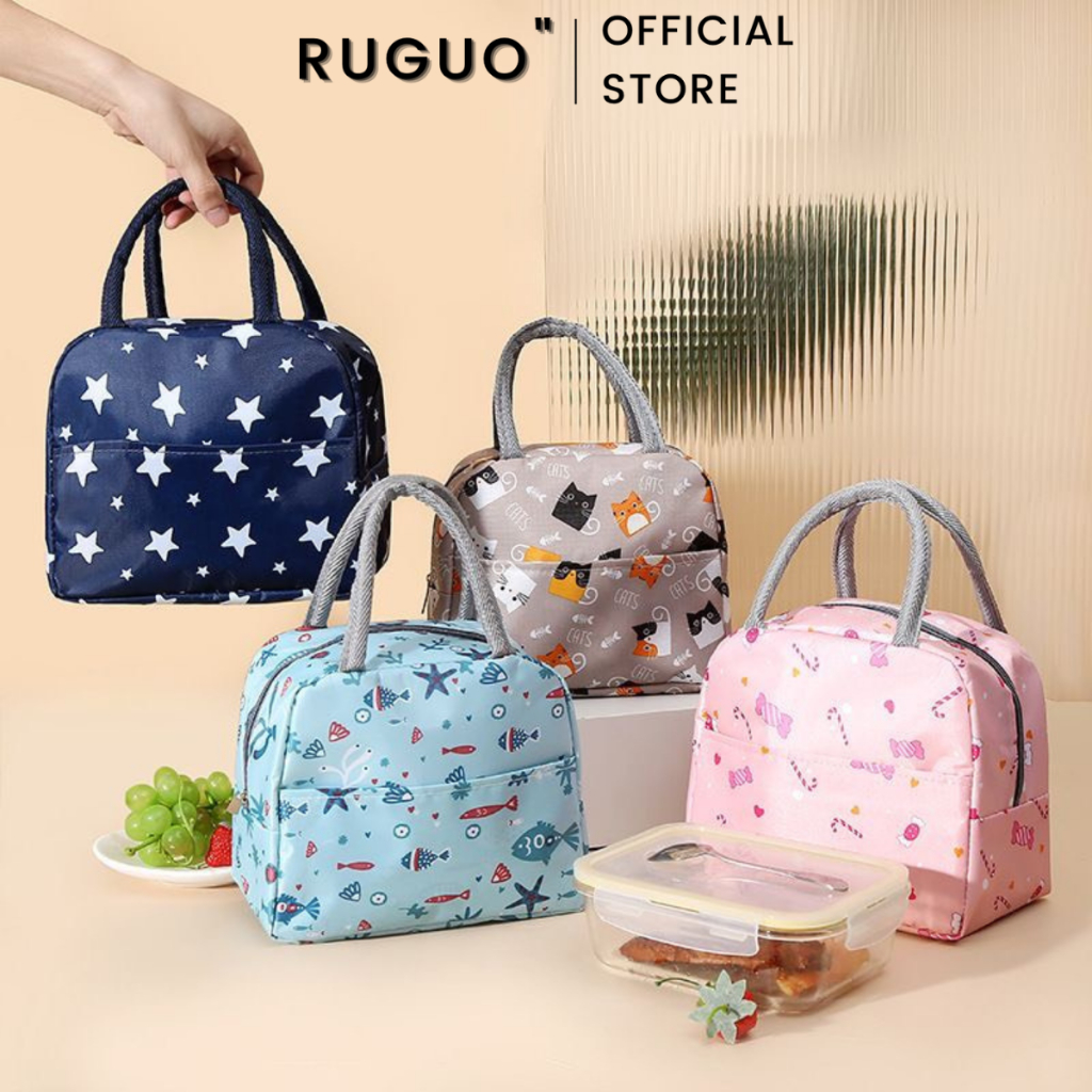 Túi đựng hộp cơm giữ nhiệt đựng đồ RUGO