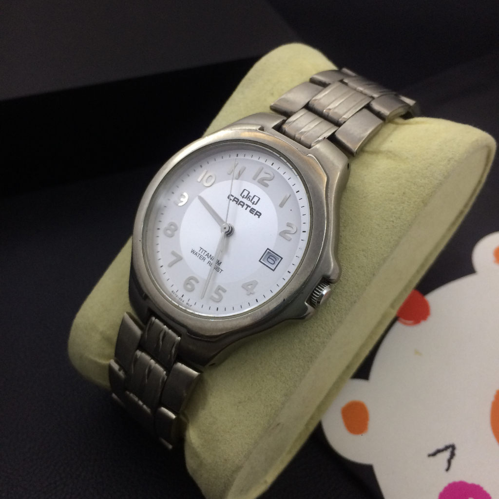 Đồng hồ nam Q&Q Titanium Nhật