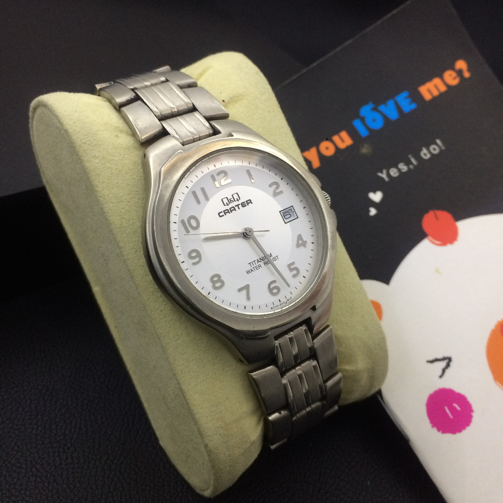 Đồng hồ nam Q&Q Titanium Nhật