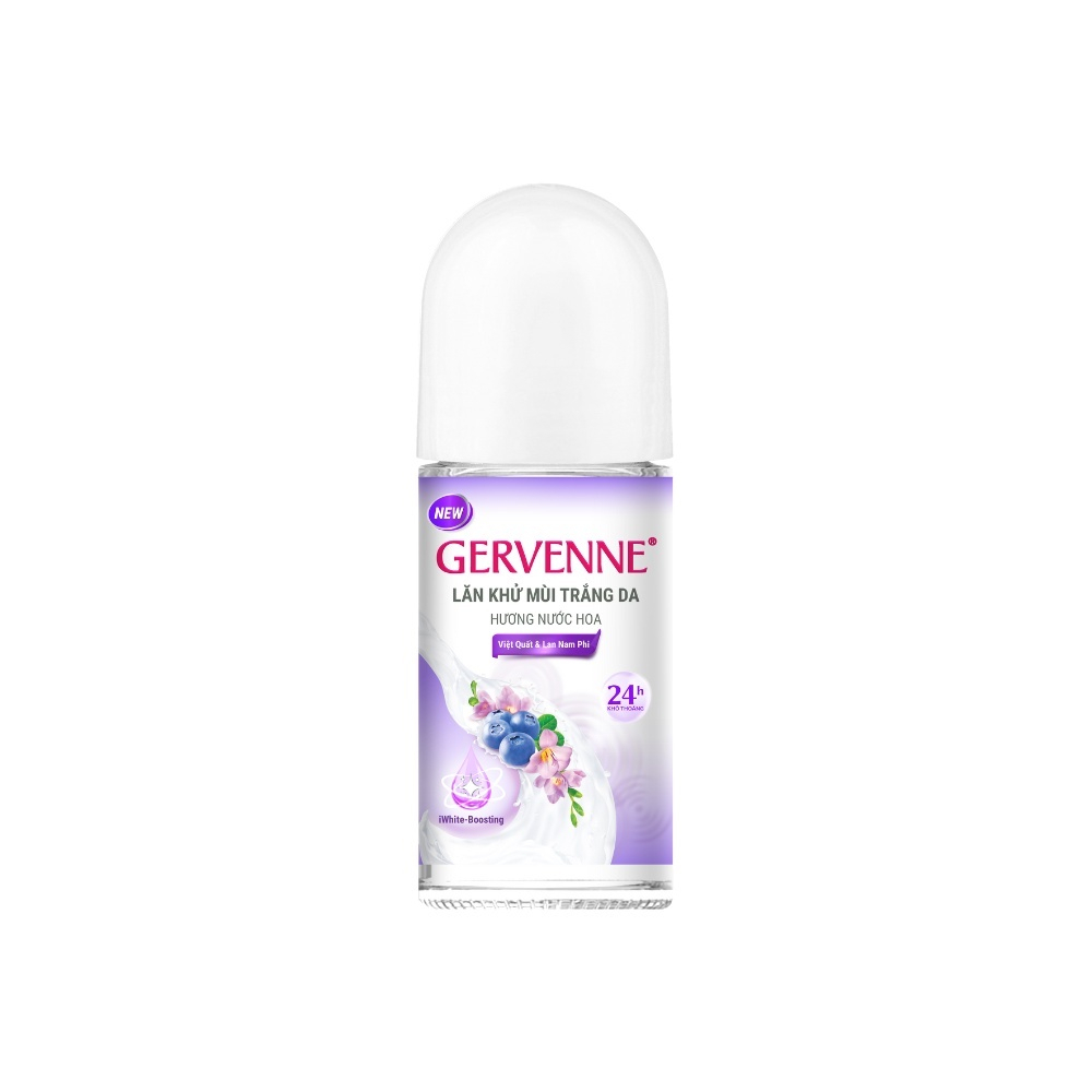 Combo Sữa tắm trắng da Gervenne 900g và Lăn khử mùi trắng da hương Việt Quất và Lan Nam Phi 50ml