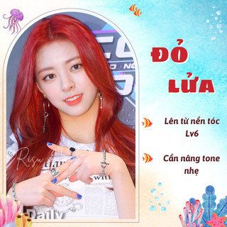 Thuốc Nhuộm Tóc Màu Đỏ Lửa, Không Tẩy - Risu Hair.