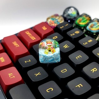 Keycap Artisan Resin Pokemon Pikachu Noel cho bàn phím cơ độc lạ