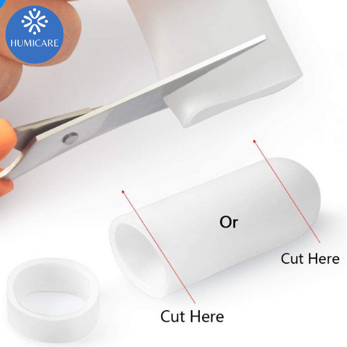 Cặp đầu bọc bảo vệ ngón chân ống silicone giảm đau khi mang giày SA21HUMI