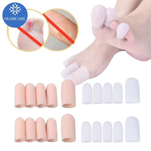 Cặp đầu bọc bảo vệ ngón chân ống silicone giảm đau khi mang giày SA21HUMI