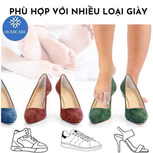 Cặp đầu bọc bảo vệ ngón chân ống silicone giảm đau khi mang giày SA21HUMI