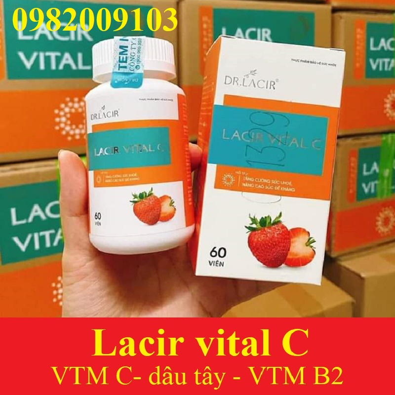 CHÍNH HÃNG Viên uống Vitamin C Dr Lacir - Viên uống Lacir Vital C