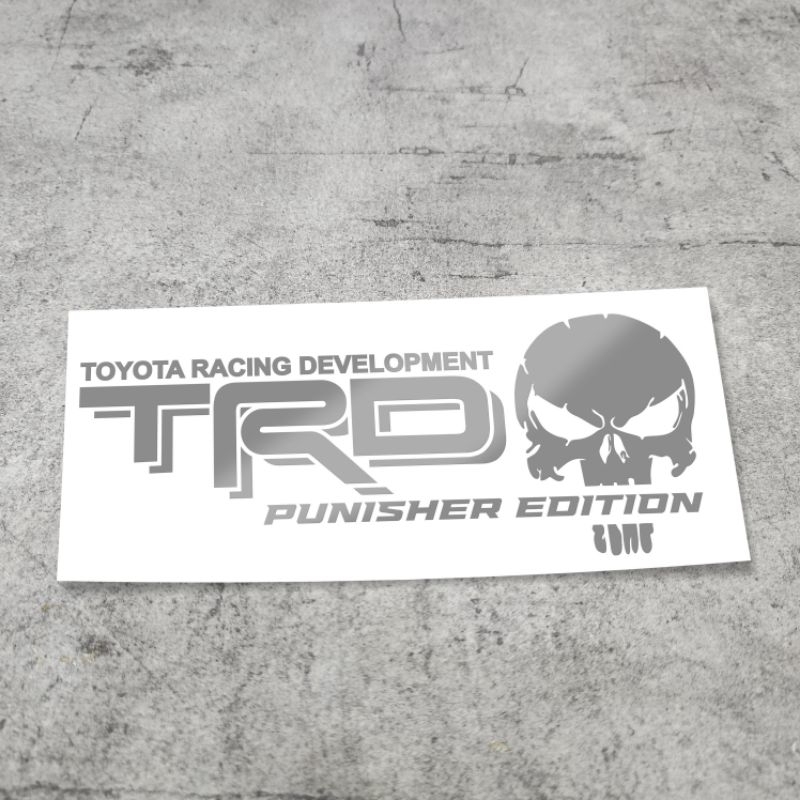 Tem decal TRD ĐẦU LÂU dán  trang trí dành cho xe ÔTÔ phong cách cực chất