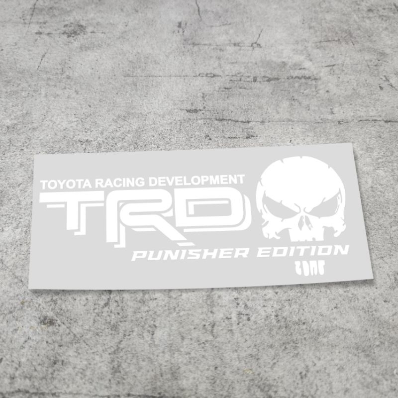 Tem decal TRD ĐẦU LÂU dán  trang trí dành cho xe ÔTÔ phong cách cực chất