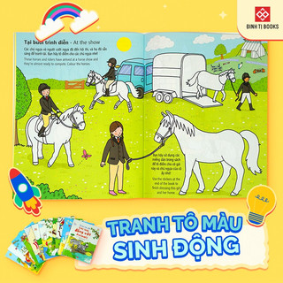 Sách thiếu nhi - Tô màu bóc dán (Nhiều chủ đề)