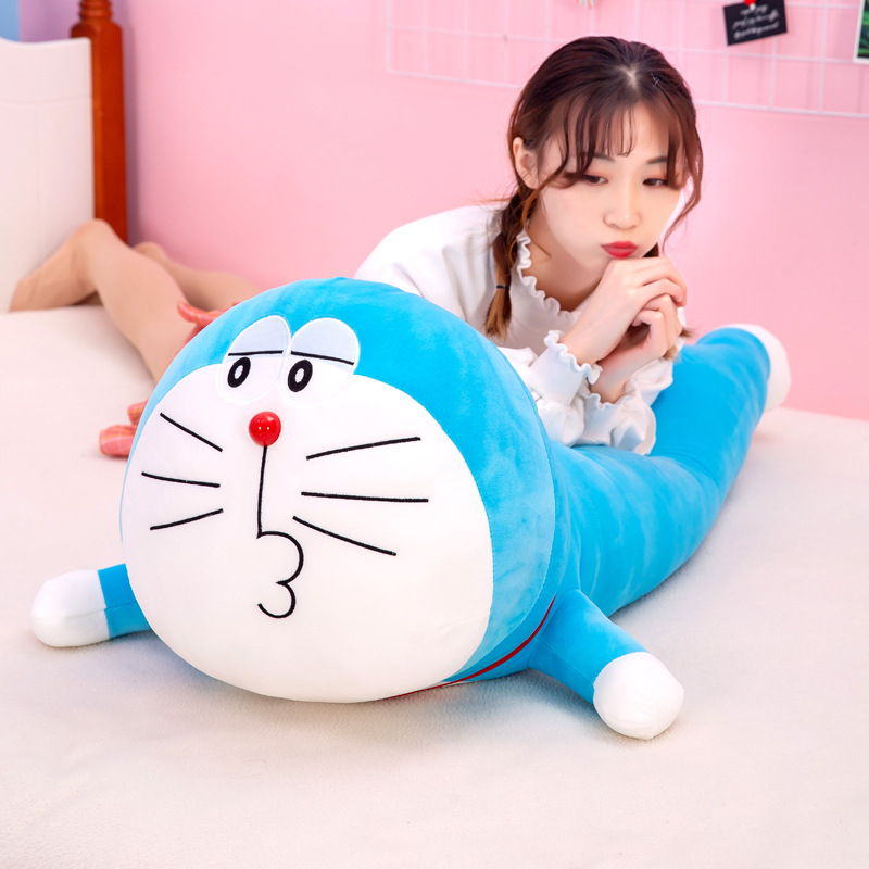 Gấu Bông Doremon Nằm Nhiều Biểu Cảm Cười, Chu Môi, Doraemon To Gối Ôm Cho Người Lớn, Trẻ Em Kiểu Dáng Cute