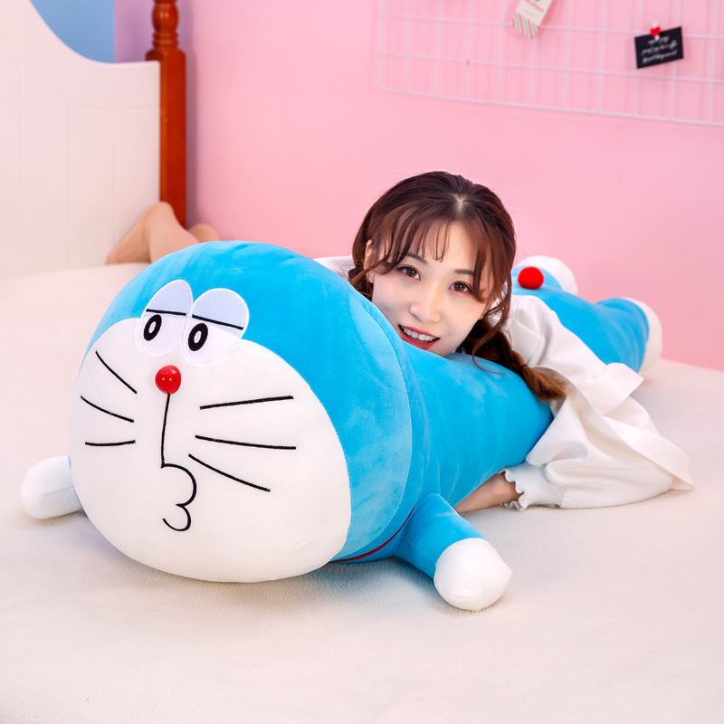 Gấu Bông Doremon Nằm Nhiều Biểu Cảm Cười, Chu Môi, Doraemon To Gối Ôm Cho Người Lớn, Trẻ Em Kiểu Dáng Cute