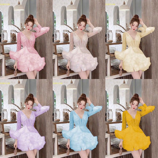 Đầm công chúa kết ngoc phối bèo
