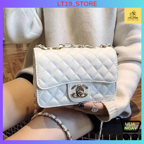 Túi xách nữ đeo chéo kẹo nách cầm tay luồn xích khoá x sang chảnh