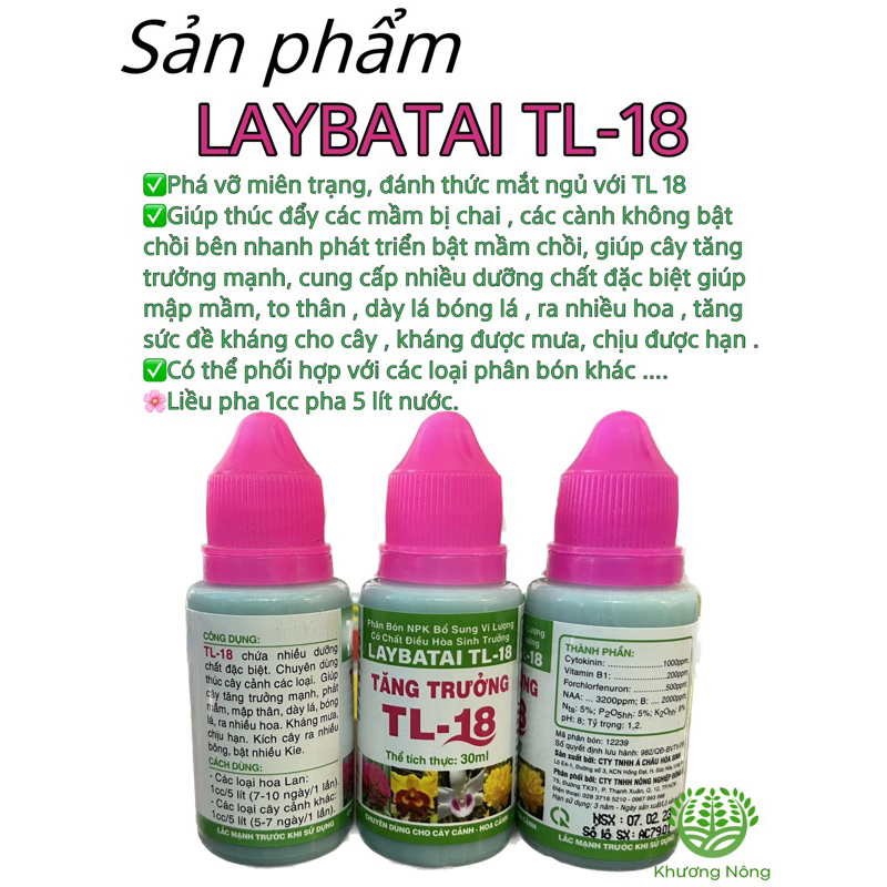 TL 18-Phát mầm,mập thân,dày lá,bóng lá.