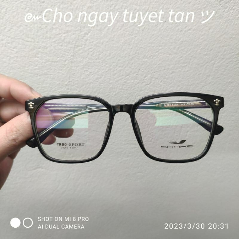 Gọng Kính Cận Nhựa Dẻo SANHE 24283 Nhiều Màu ( Lắp Cận - Viễn - Loạn )