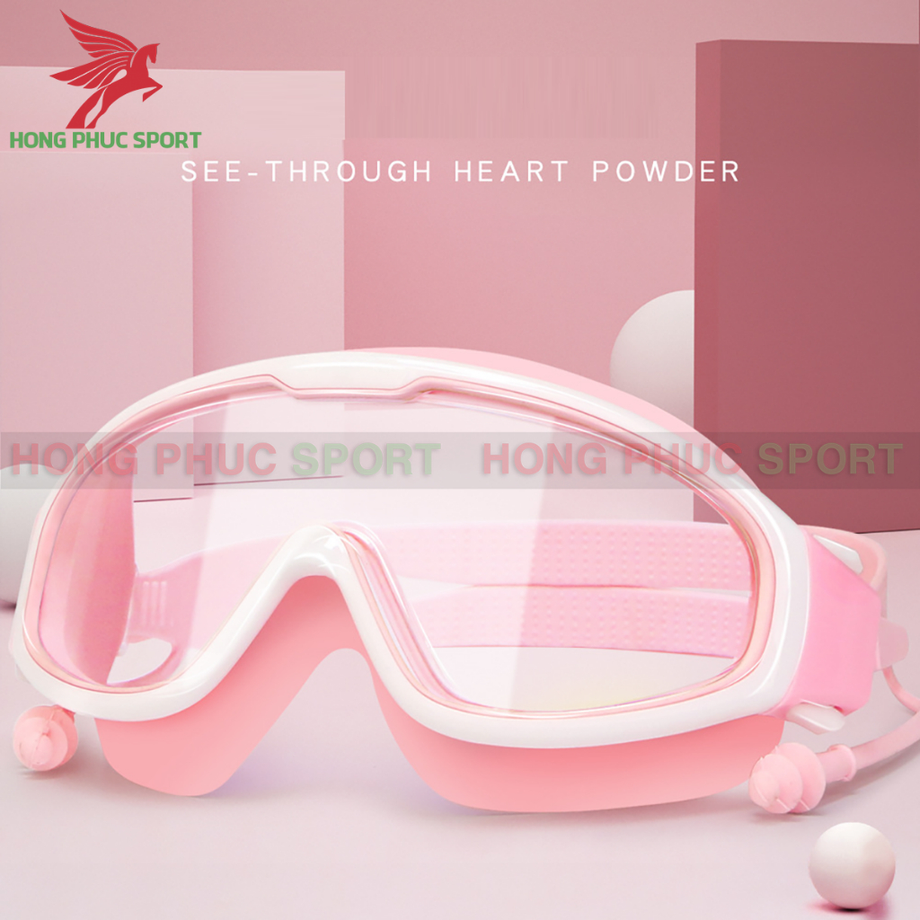 Kính bơi người lớn HAIZID chống nước và chống sương mù độ nét cao khung lớn kèm nút bịt tai hàng cao cấp loại 1