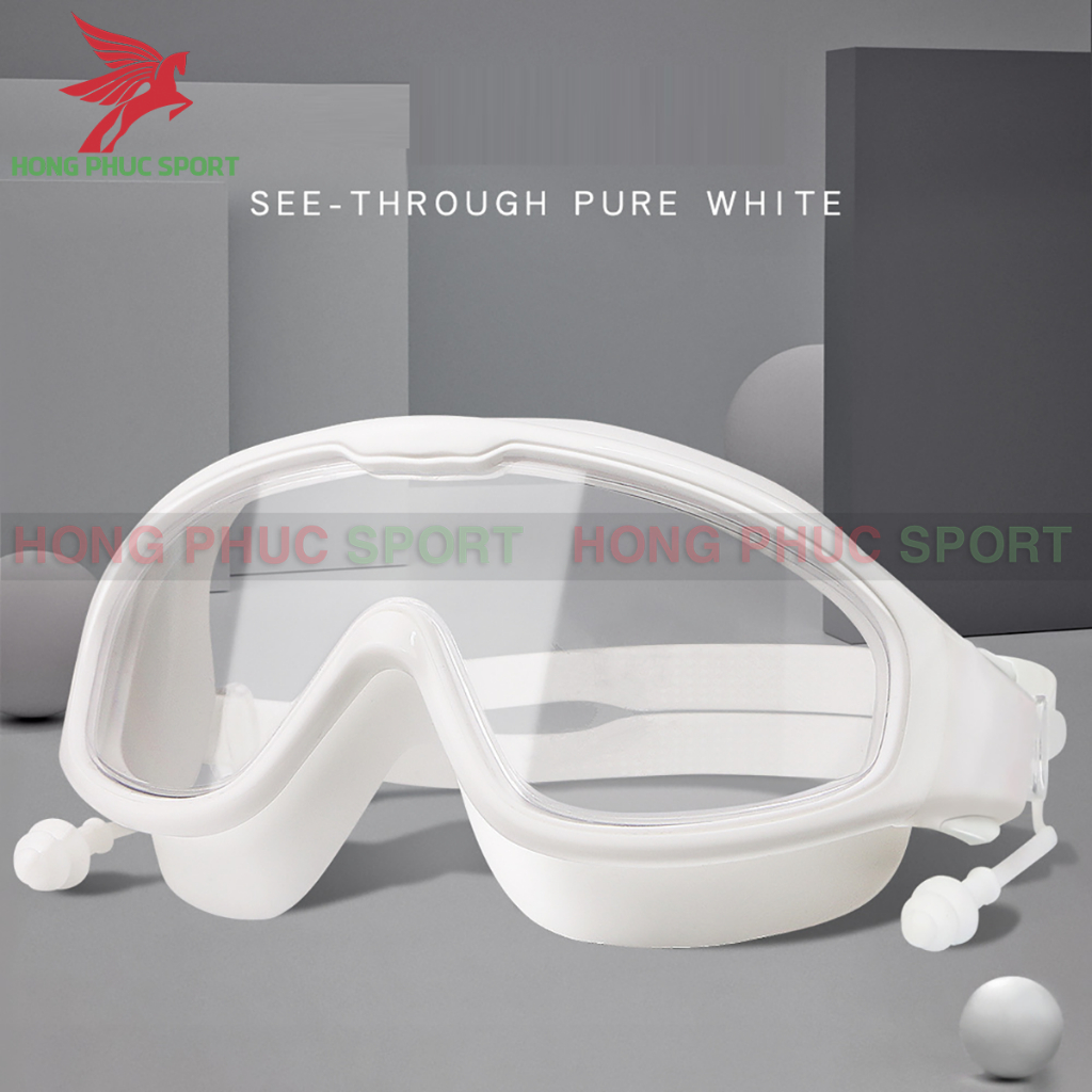 Kính bơi người lớn HAIZID chống nước và chống sương mù độ nét cao khung lớn kèm nút bịt tai hàng cao cấp loại 1